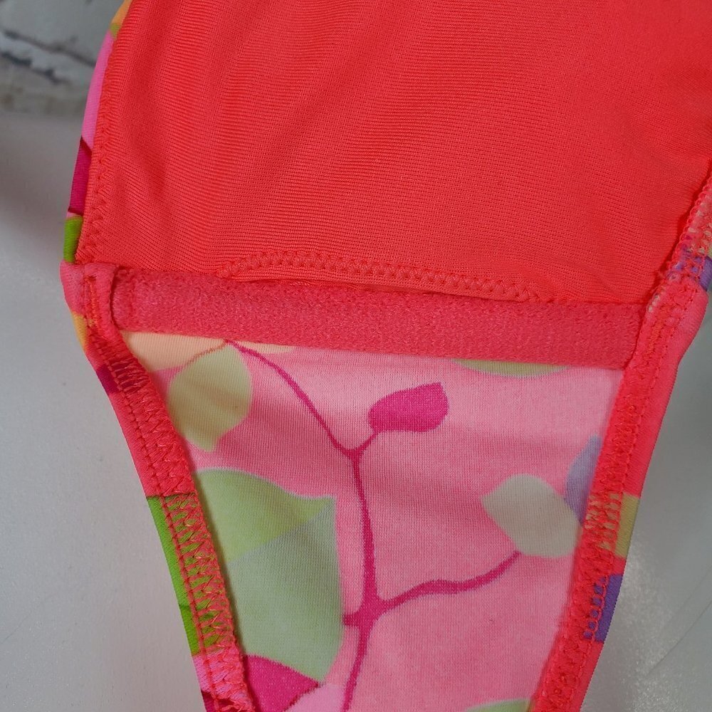 Victoria's Secret Coral Bikini  Top Bandeau Halter Crystals Beads Size Sm… - Picture 8 of 13